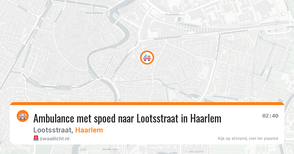 Ambulance met spoed naar Lootsstraat in Haarlem — 3 jun 2026