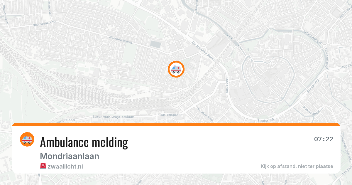 Ambulance melding — 8 apr 2026