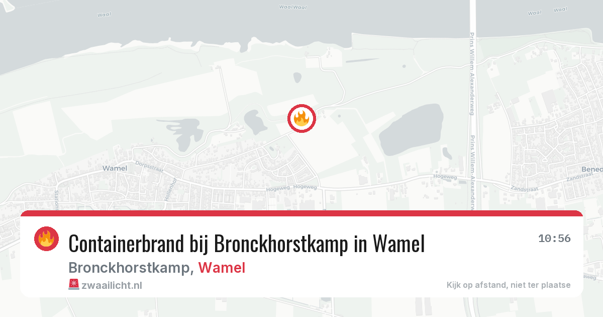 Containerbrand bij Bronckhorstkamp in Wamel — 7 apr 2026