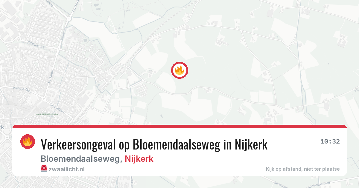 Verkeersongeval op Bloemendaalseweg in Nijkerk — 27 jun 2026