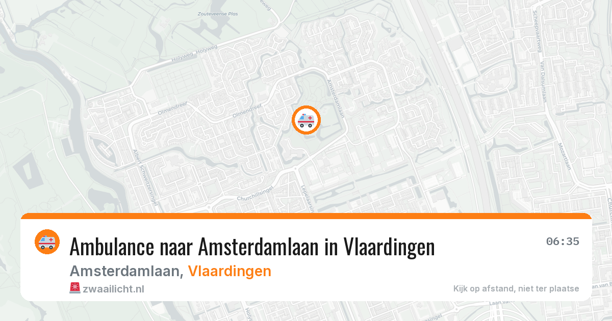 Ambulance naar Amsterdamlaan in Vlaardingen — 18 jul 2026
