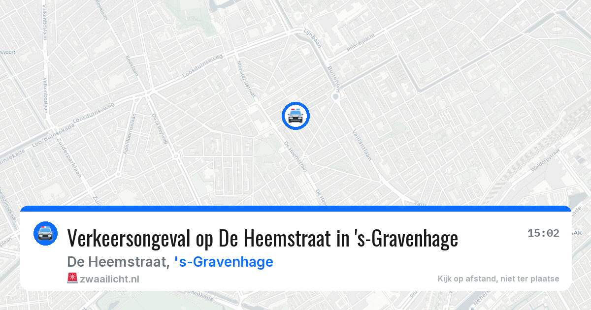 Verkeersongeval op De Heemstraat in 's-Gravenhage — 29 apr 2026