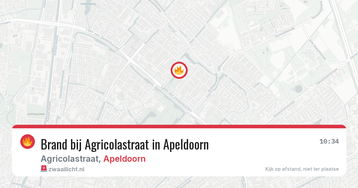 Brand bij Agricolastraat in Apeldoorn — 22 jun 2026