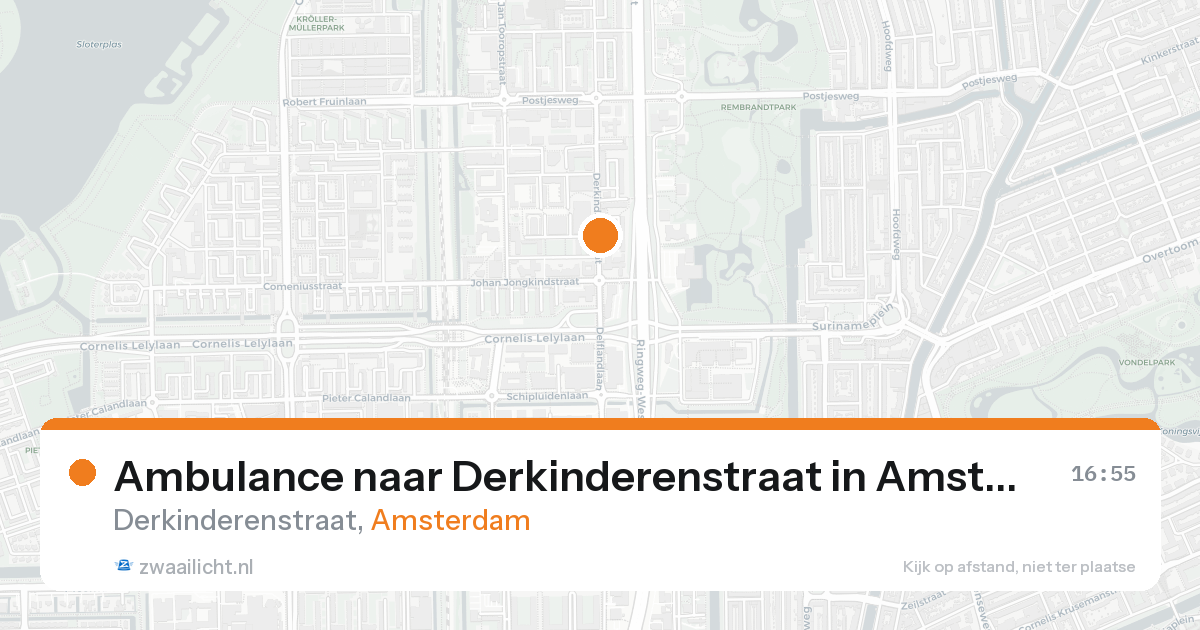 Ambulance naar Derkinderenstraat in Amsterdam — 10 jun 2026