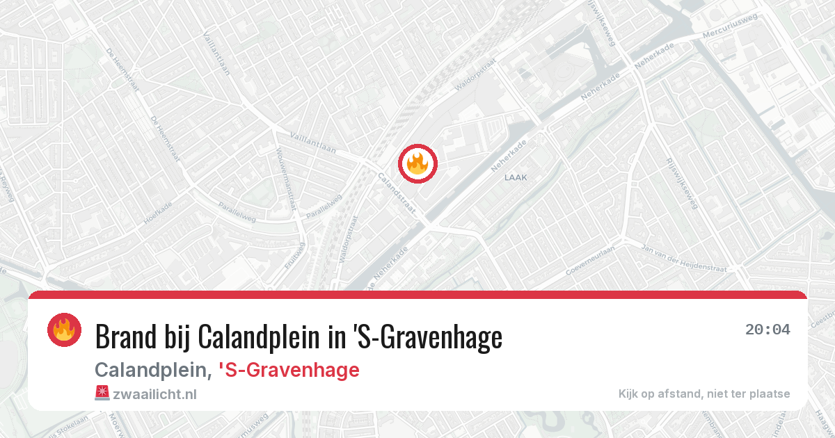 Brand bij Calandplein in 'S-Gravenhage — 11 jun 2026