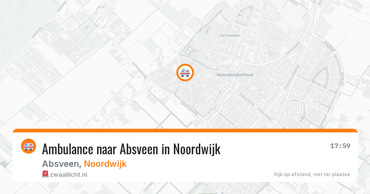 Ambulance naar Absveen in Noordwijk — 12 aug 2026