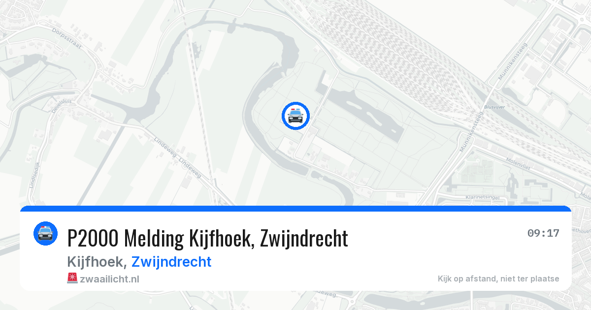 P2000 Melding Kijfhoek, Zwijndrecht — 17 mei 2026