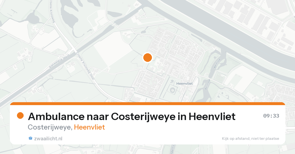 Ambulance naar Costerijweye in Heenvliet — 24 aug 2026