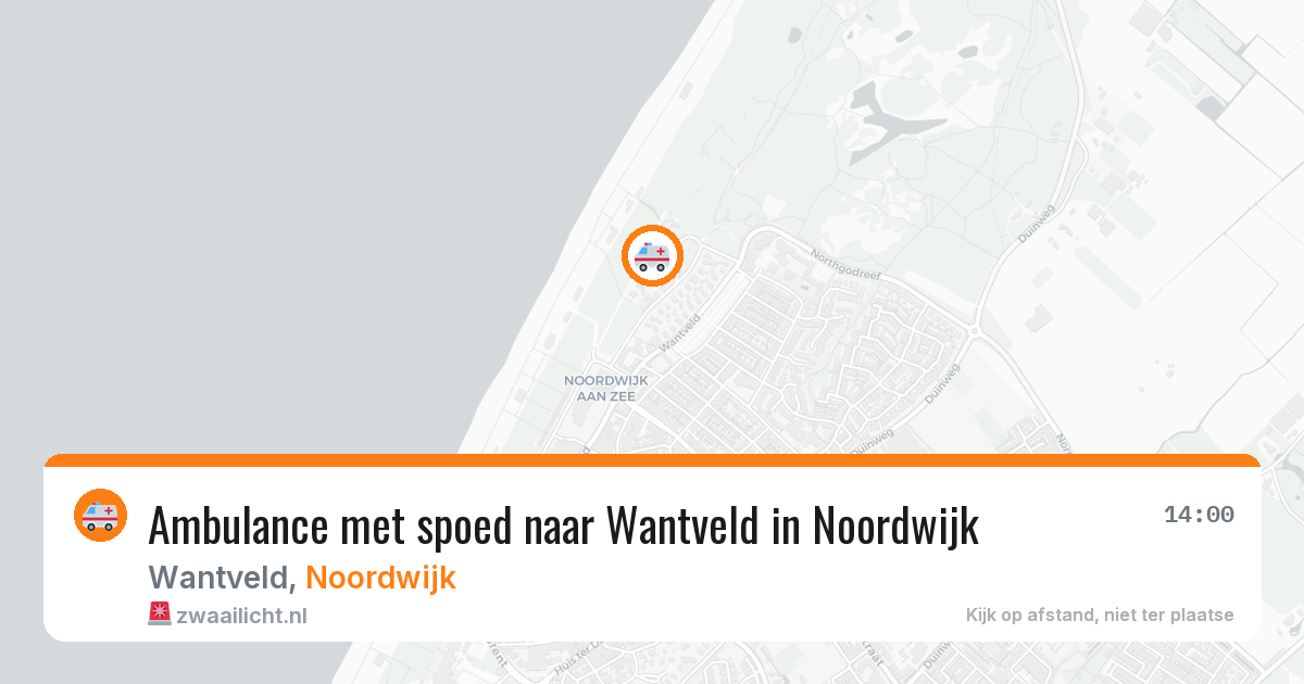 Ambulance met spoed naar Wantveld in Noordwijk — 28 jan 2026