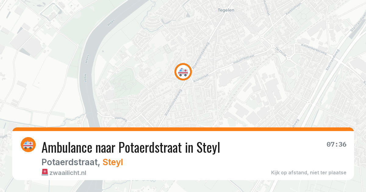 Ambulance naar Potaerdstraat in Steyl — 27 jul 2026