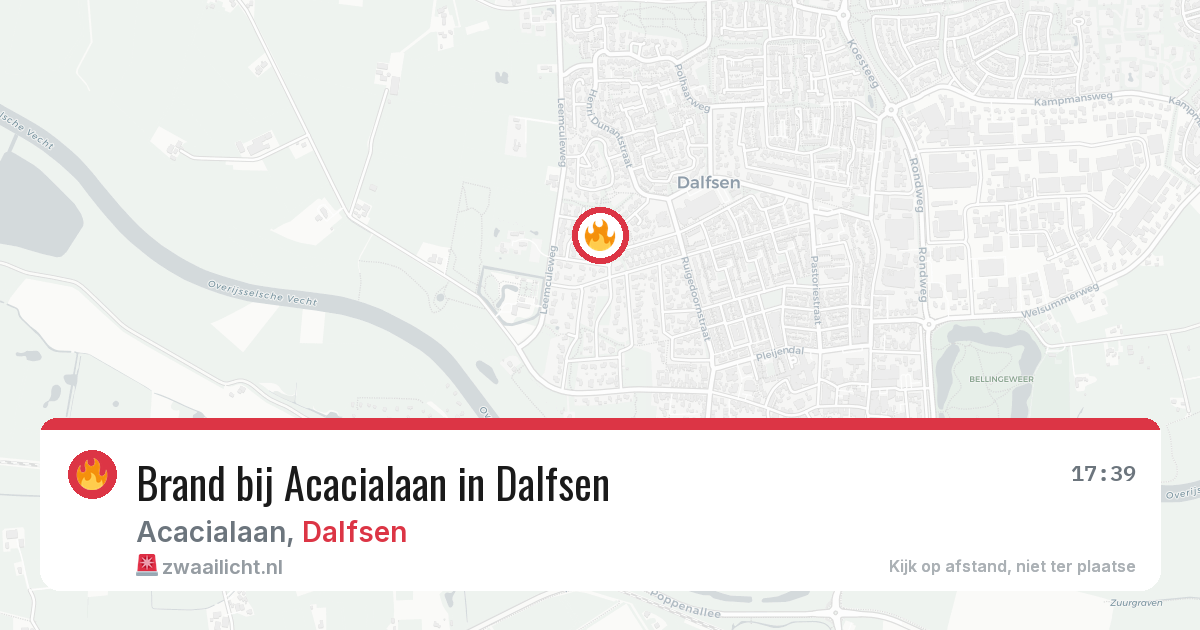 Brand bij Acacialaan in Dalfsen — 27 jun 2026