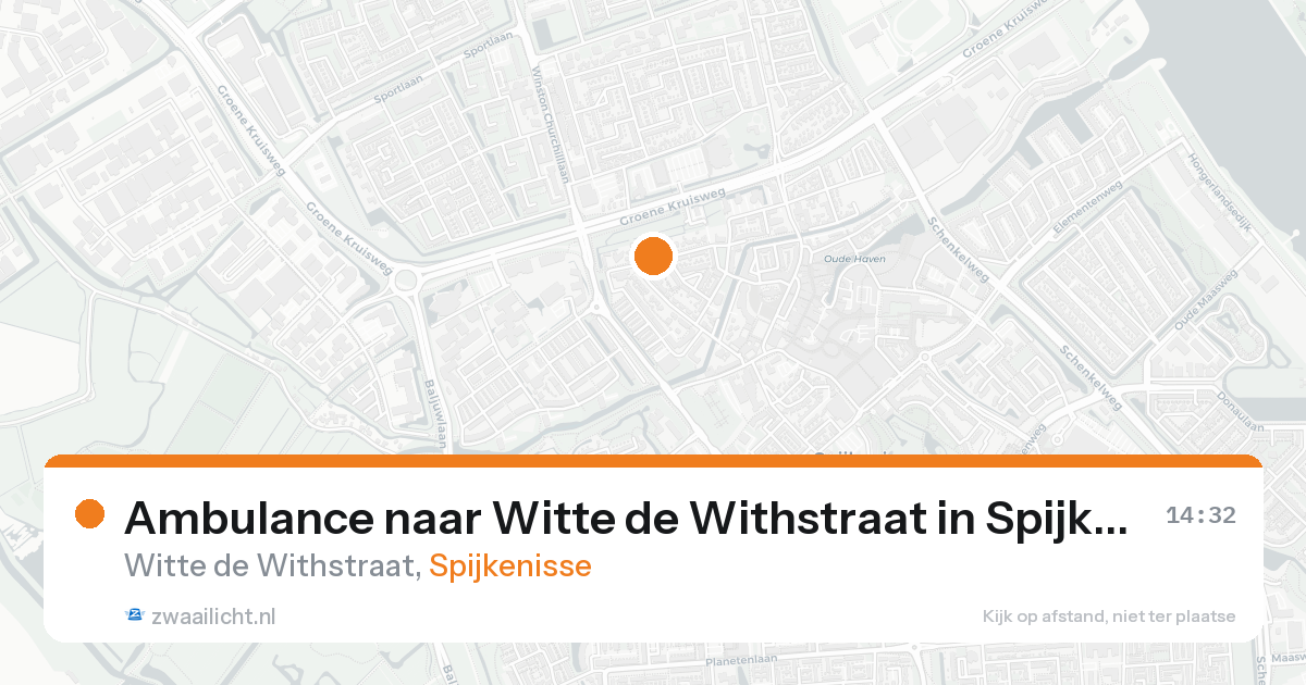 Ambulance naar Witte de Withstraat in Spijkenisse — 22 aug 2026