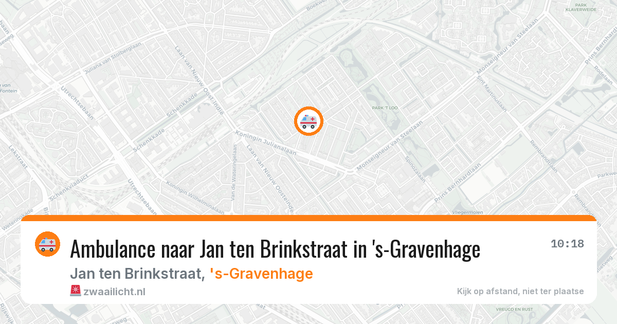 Ambulance naar Jan ten Brinkstraat in 's-Gravenhage — 31 mrt 2026