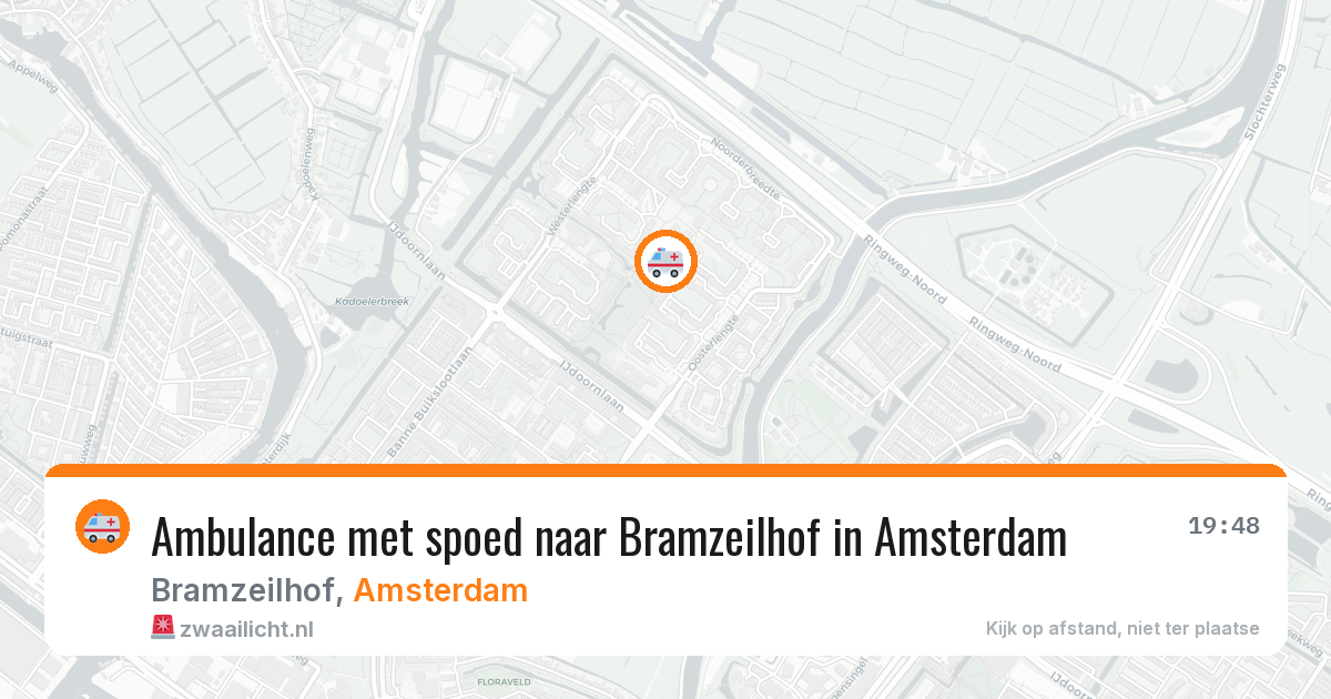 Ambulance met spoed naar Bramzeilhof in Amsterdam — 8 feb 2026