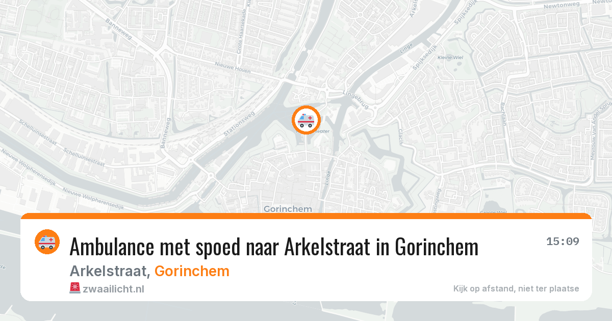 Ambulance met spoed naar Arkelstraat in Gorinchem — 29 mei 2026