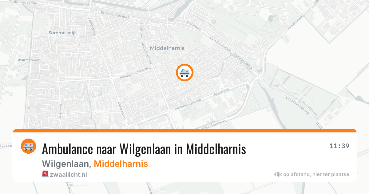 Ambulance naar Wilgenlaan in Middelharnis — 8 feb 2026