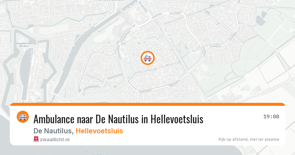 Ambulance naar De Nautilus in Hellevoetsluis — 10 apr 2026