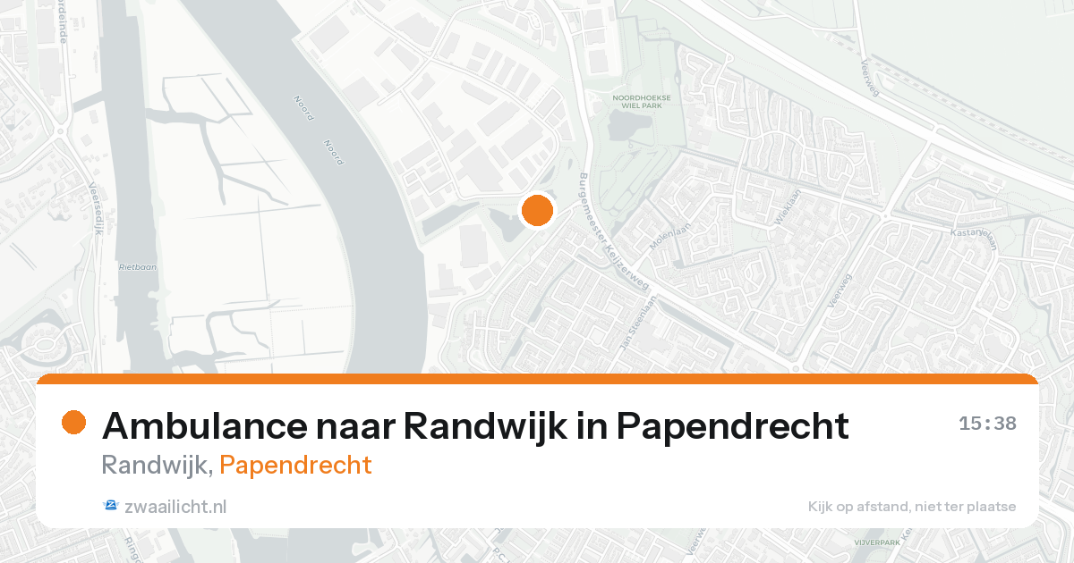Ambulance naar Randwijk in Papendrecht — 25 aug 2026