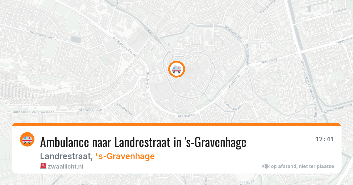 Ambulance naar Landrestraat in 's-Gravenhage — 2 mrt 2026
