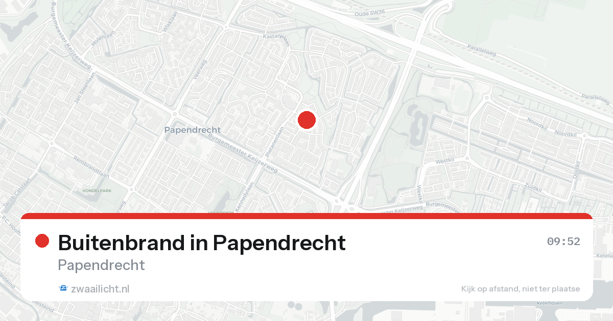Buitenbrand in Papendrecht — 15 aug 2026