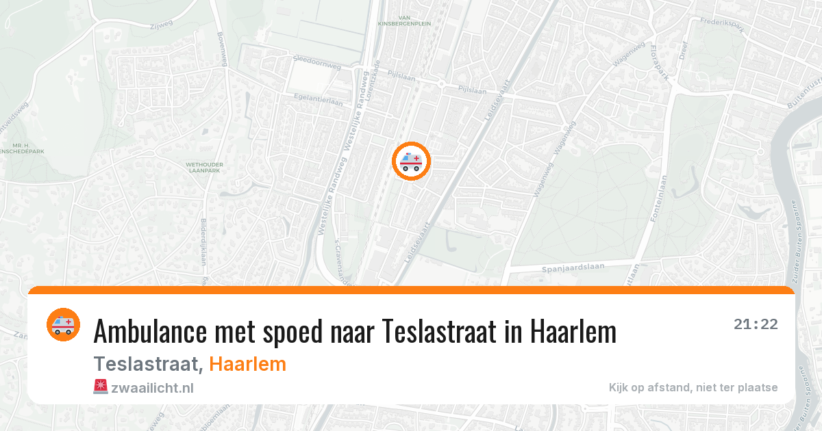 Ambulance met spoed naar Teslastraat in Haarlem — 3 jul 2026