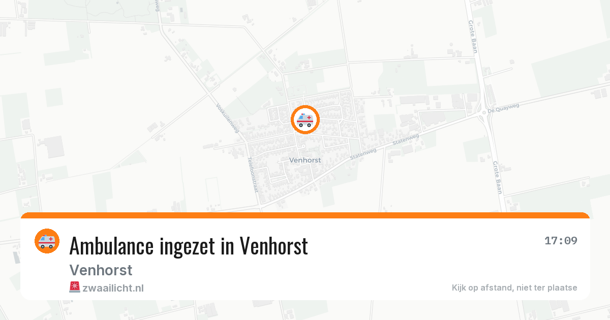 Ambulance ingezet in Venhorst — 28 mei 2026