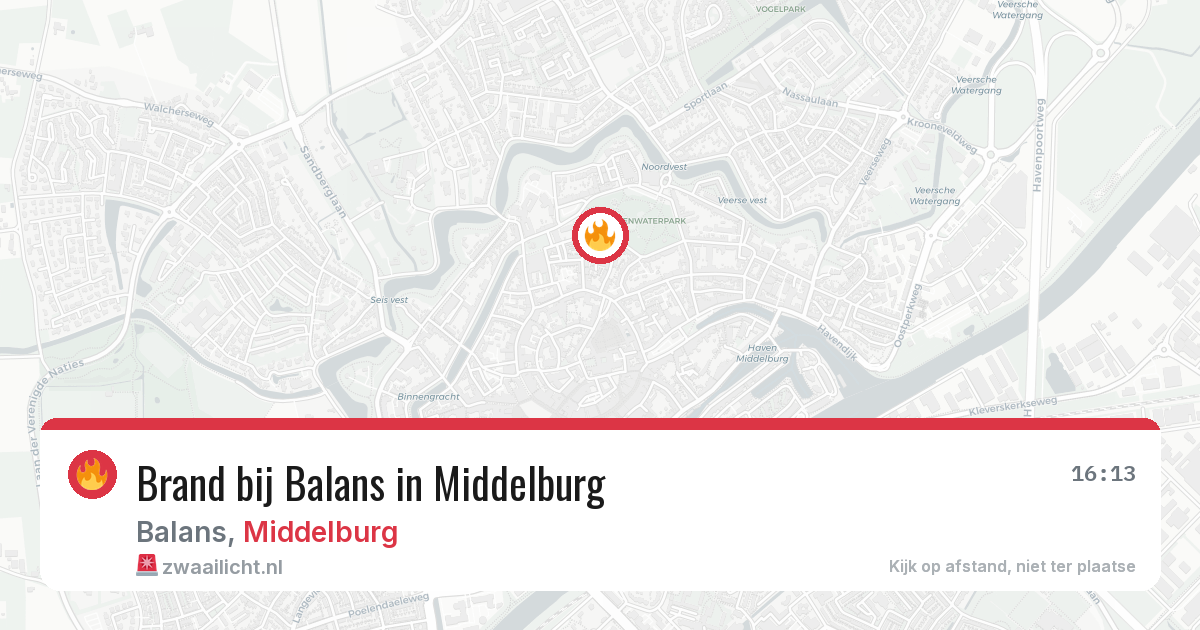 Brand bij Balans in Middelburg — 29 jun 2026
