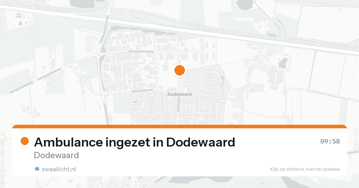 Ambulance ingezet in Dodewaard — 29 jun 2026