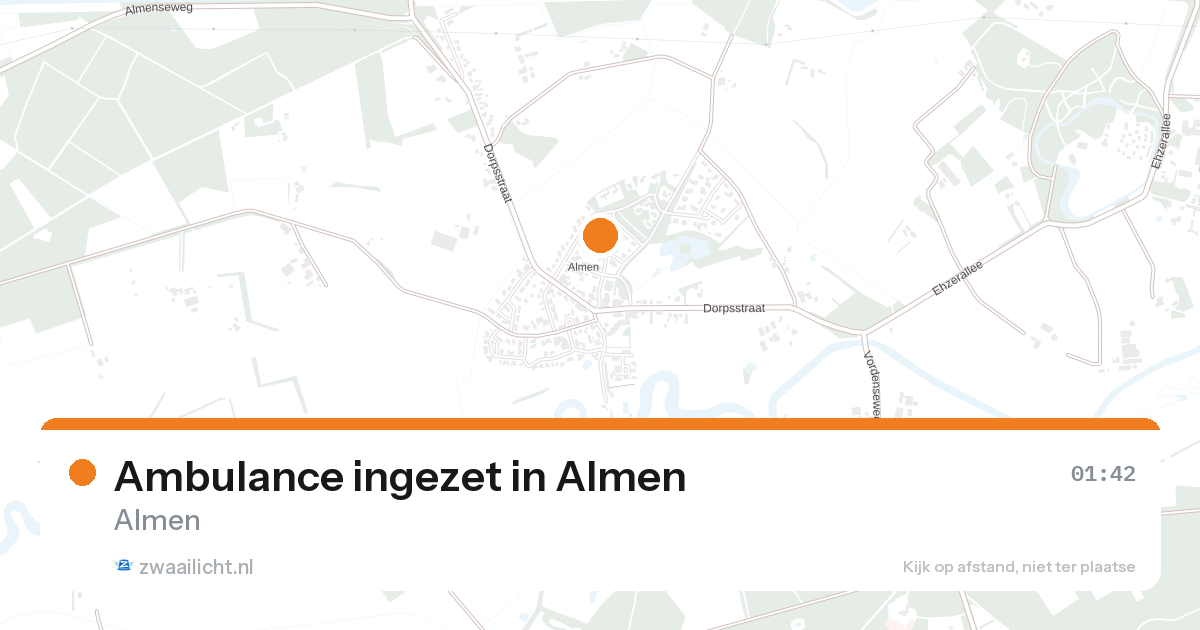 Ambulance ingezet in Almen — 7 feb 2026