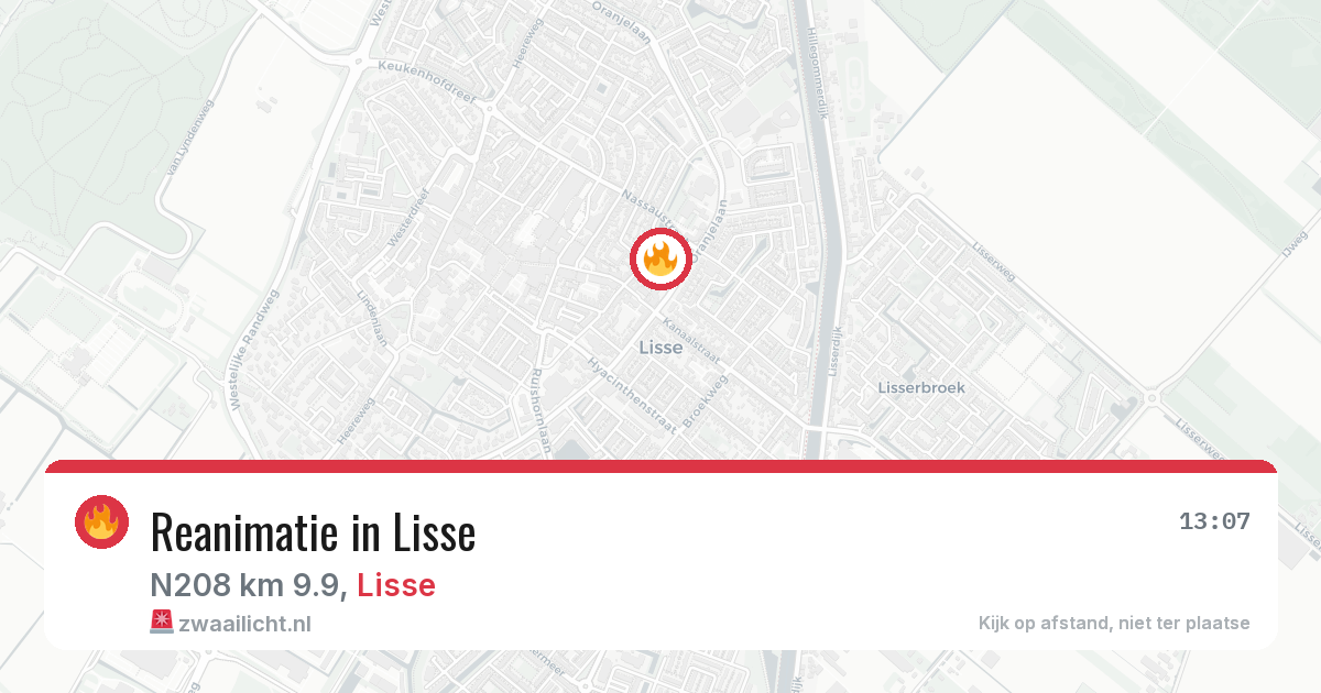 Reanimatie in Lisse — 3 jul 2026