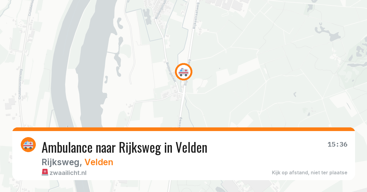 Ambulance naar Rijksweg in Velden — 30 jul 2026