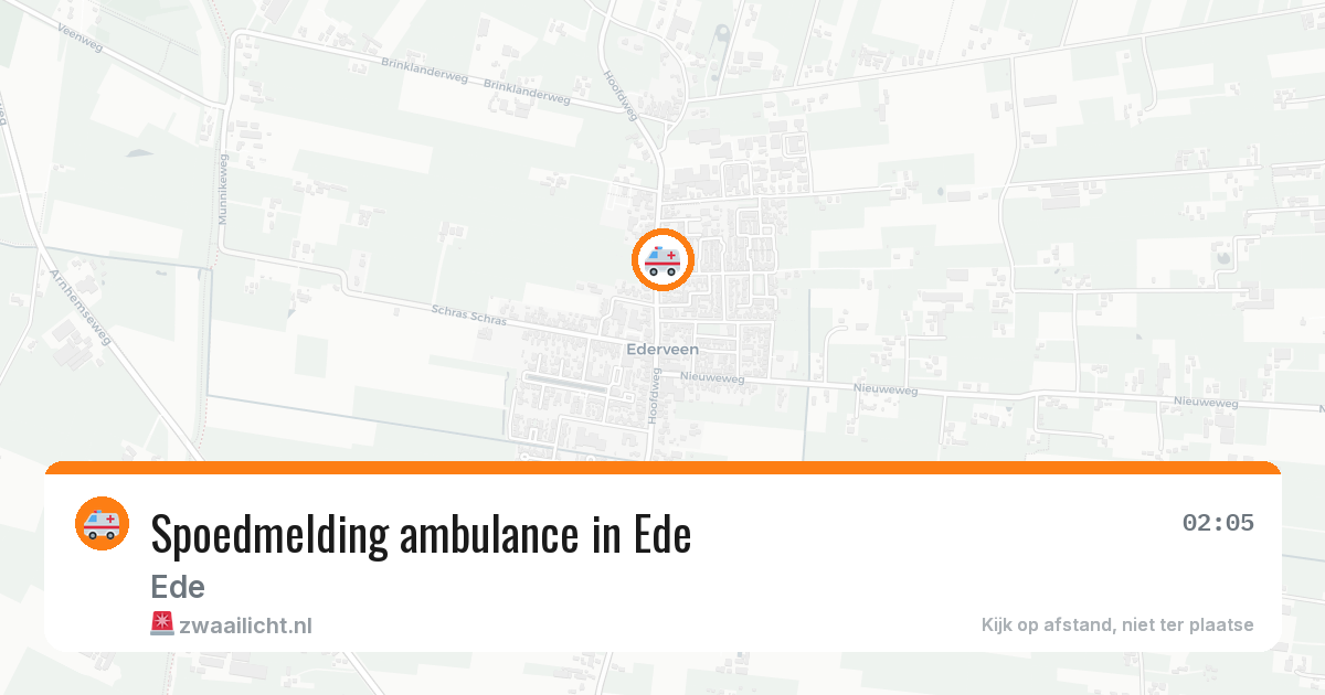 Spoedmelding ambulance in Ede — 20 jan 2026