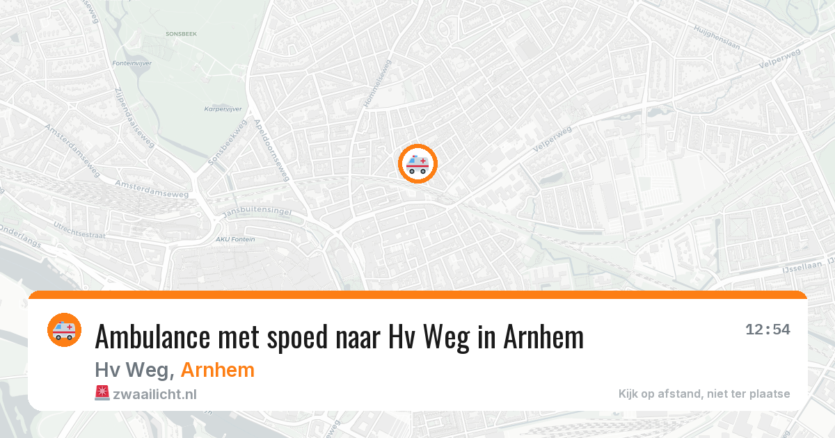 Ambulance met spoed naar Hv Weg in Arnhem — 7 apr 2026