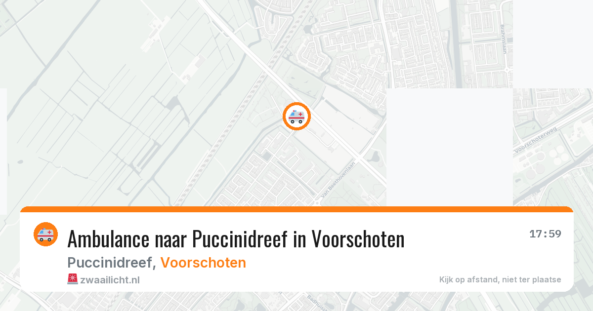 Ambulance naar Puccinidreef in Voorschoten — 2 jun 2026