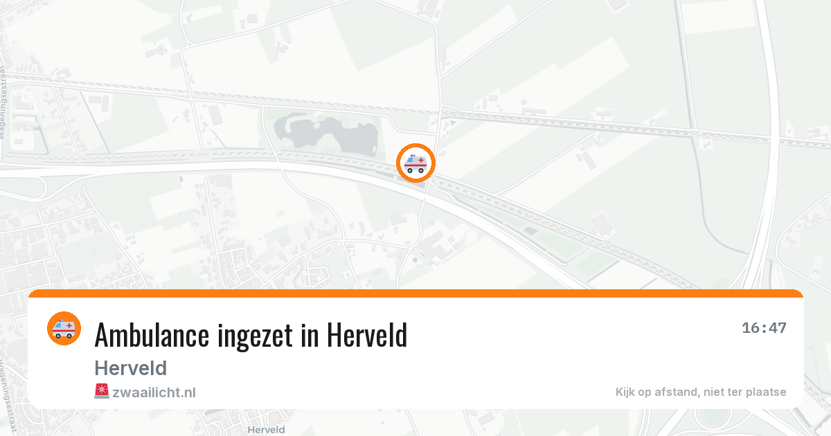 Ambulance ingezet in Herveld — 12 aug 2026