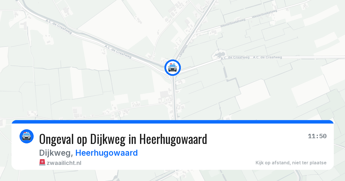 Ongeval op Dijkweg in Heerhugowaard — 4 aug 2026