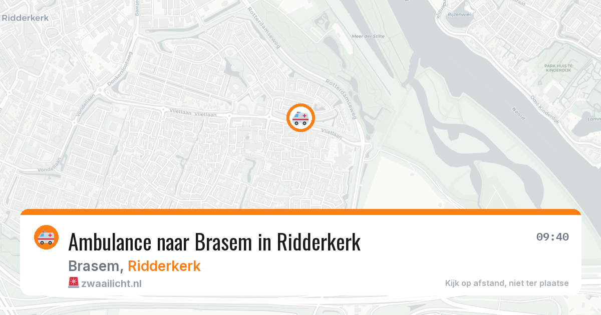 Ambulance naar Brasem in Ridderkerk — 29 jan 2026