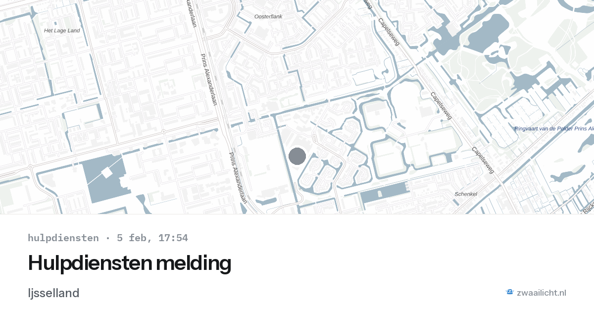 Hulpdiensten melding — 5 feb 2026