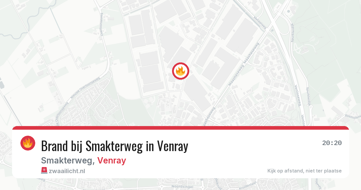 Brand bij Smakterweg in Venray — 5 aug 2026