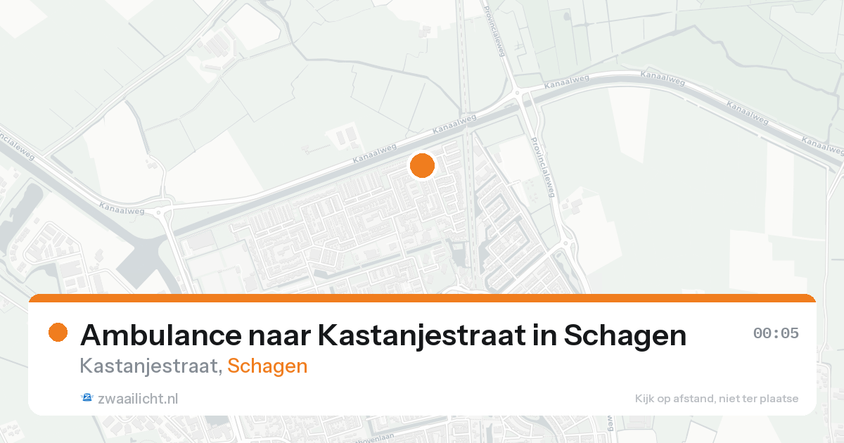 Ambulance naar Kastanjestraat in Schagen — 22 mei 2026