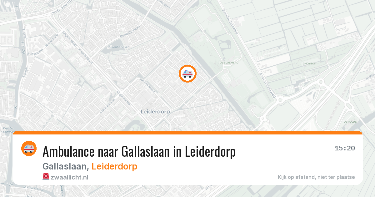Ambulance naar Gallaslaan in Leiderdorp — 5 jul 2026