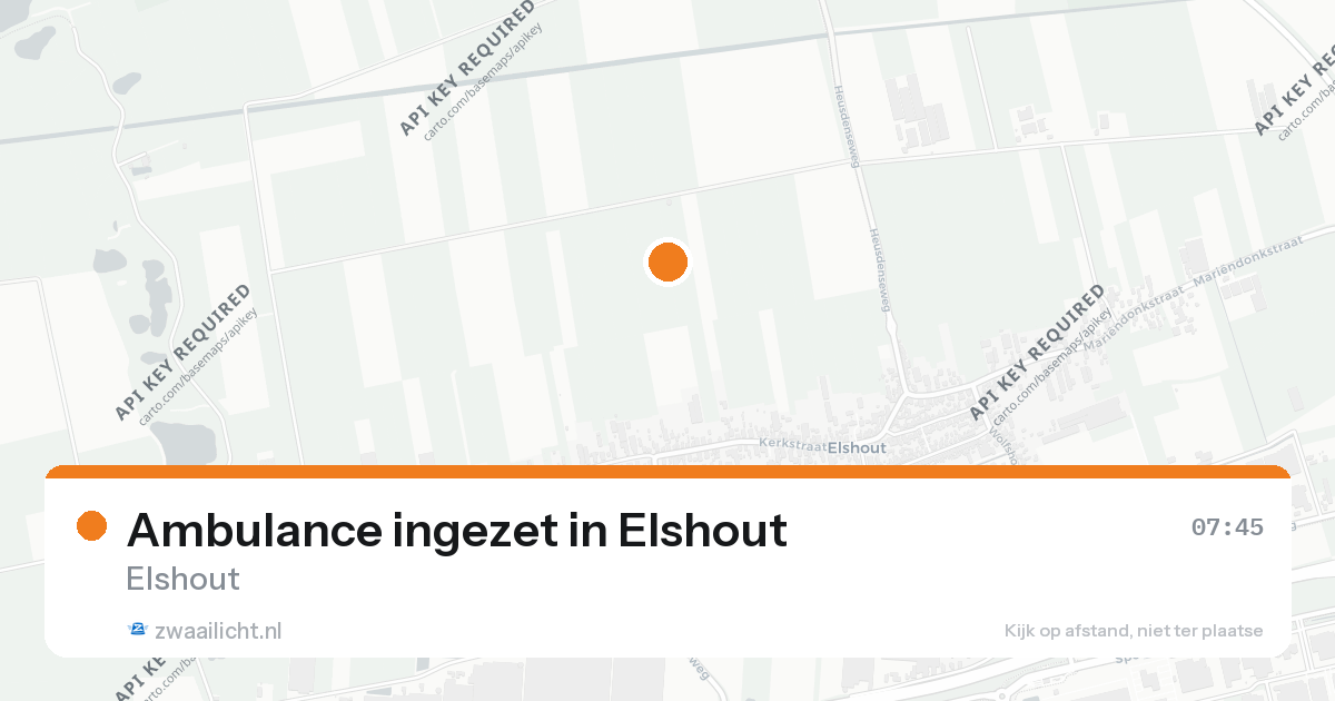 Ambulance ingezet in Elshout — 11 aug 2026