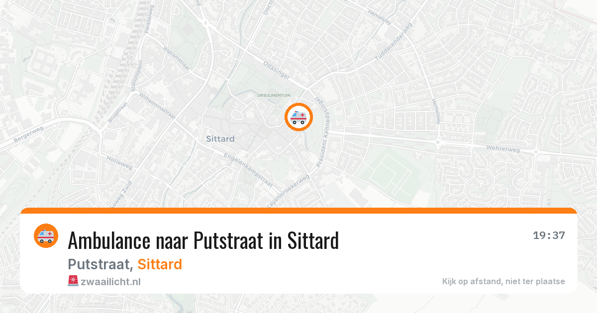 Ambulance naar Putstraat in Sittard — 15 feb 2026