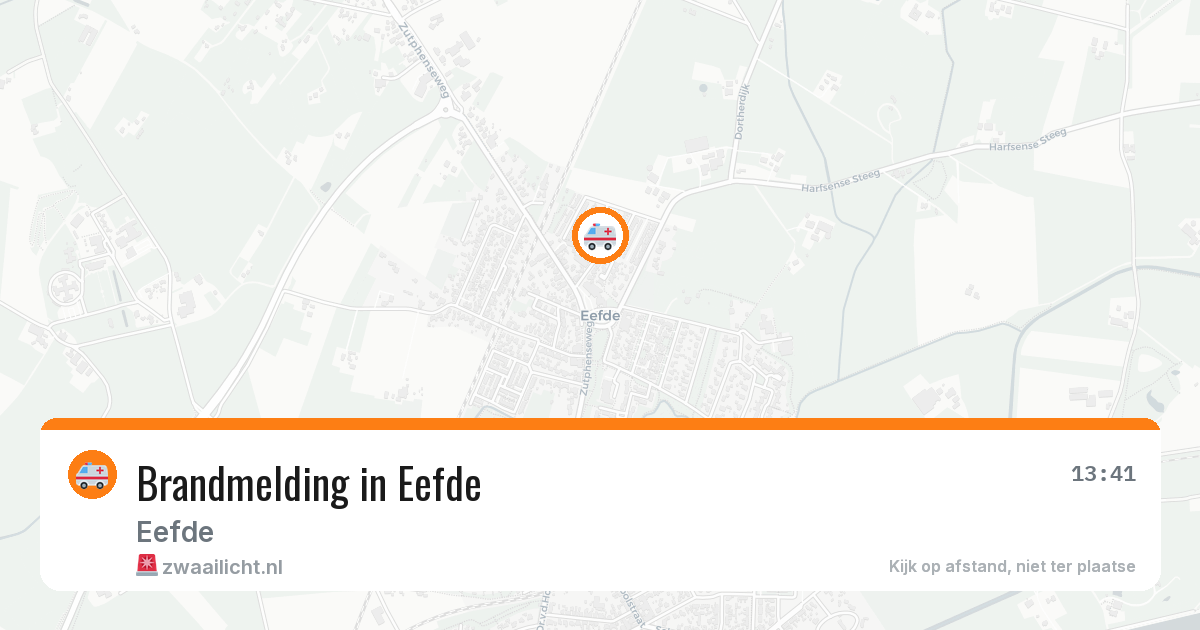 Brandmelding in Eefde — 7 mei 2026