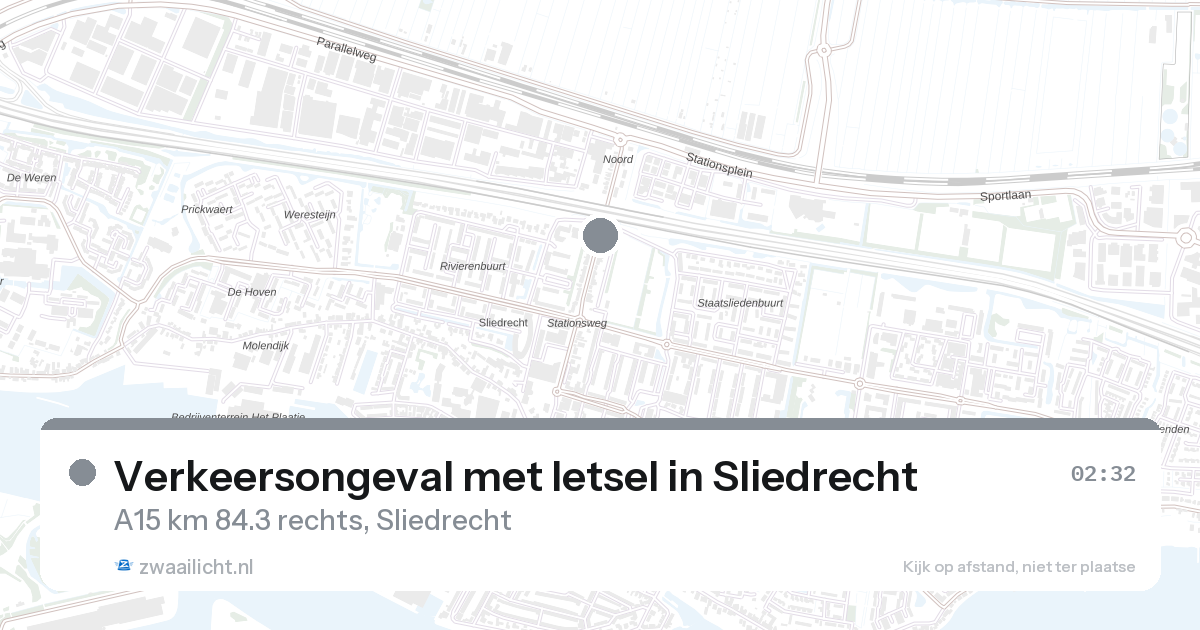 Verkeersongeval met letsel in Sliedrecht — 1 feb 2026