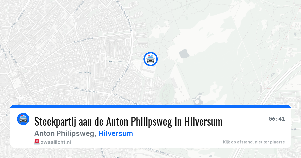 Steekpartij aan de Anton Philipsweg in Hilversum — 24 mrt 2026