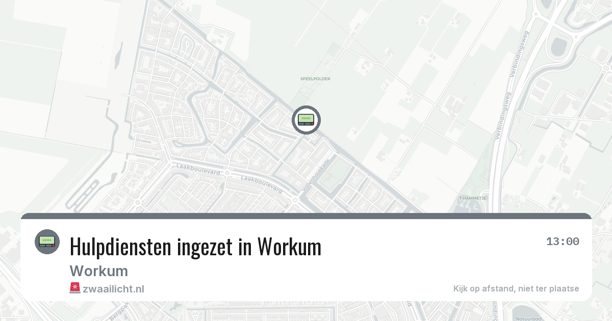 Hulpdiensten ingezet in Workum — 6 feb 2026 | 🚨 Zwaailicht.nl