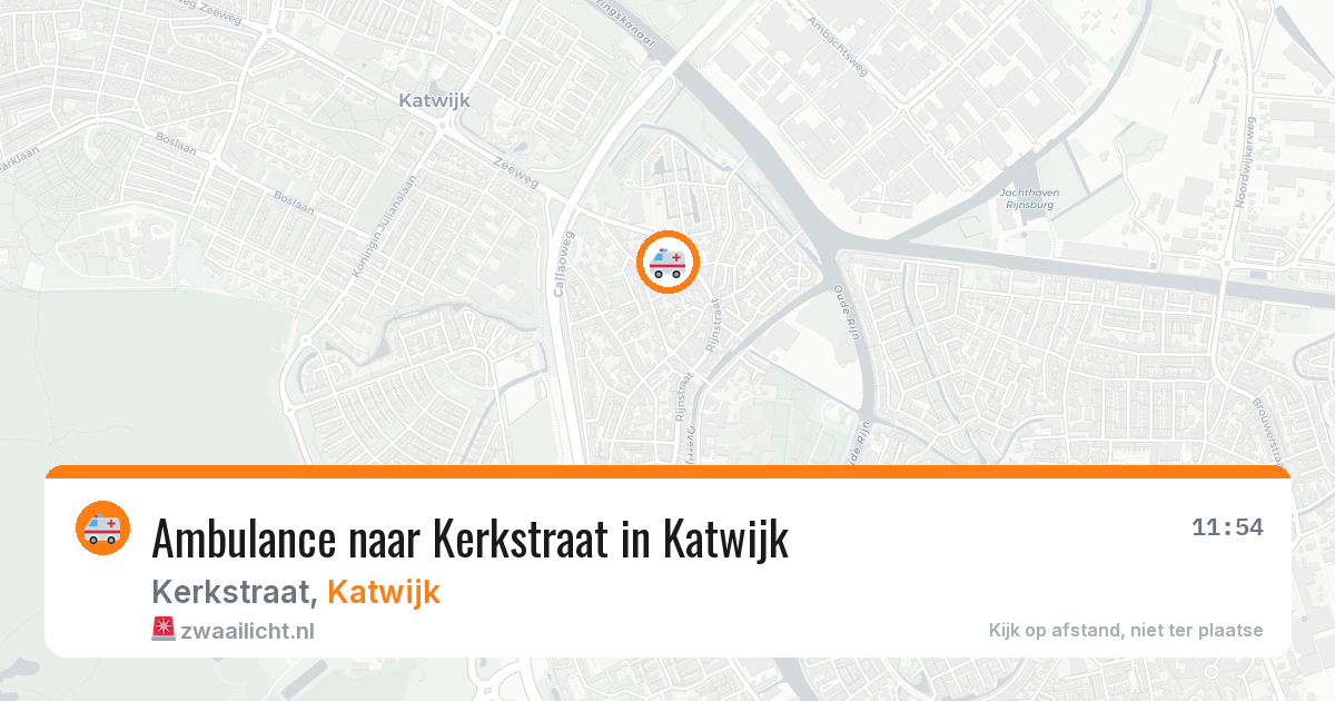 Ambulance naar Kerkstraat in Katwijk — 4 aug 2026