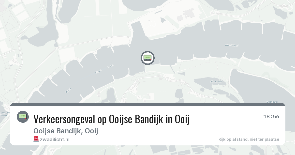 Verkeersongeval op Ooijse Bandijk in Ooij — 21 jun 2026
