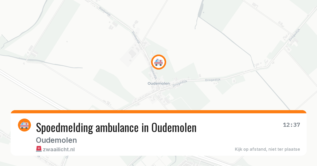 Spoedmelding ambulance in Oudemolen — 27 jun 2026